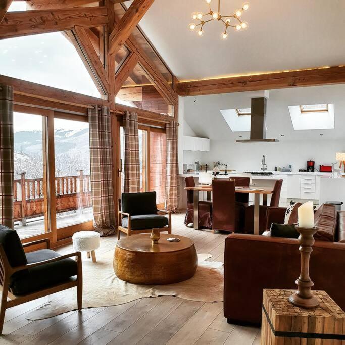 Chalet Entier 110M2 Avec Vue Et Sauna A 10 Min Des Pistes Sainte-Foy-Tarentaise Exterior photo